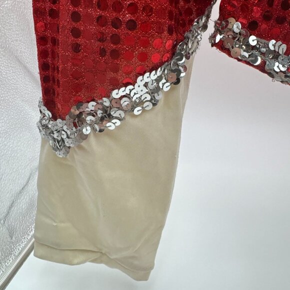 PEP THREADS VTG Sequin Band Jacket Vest Junior Sized MADE IN USA 1990's costume - Picture 4 of 16